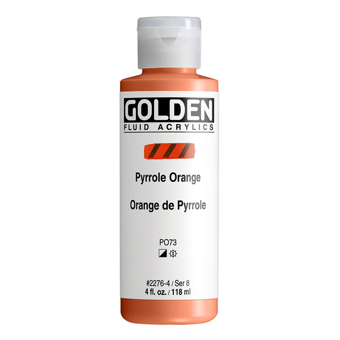Golden Peinture Acrylique Fluide Orange Pyrrole 118 ml Golden Peinture Acrylique Fluide Orange Pyrrole 118 ml