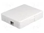 DELOCK Prise murale fibre optique LC Duplex / SC Simplex, blanc