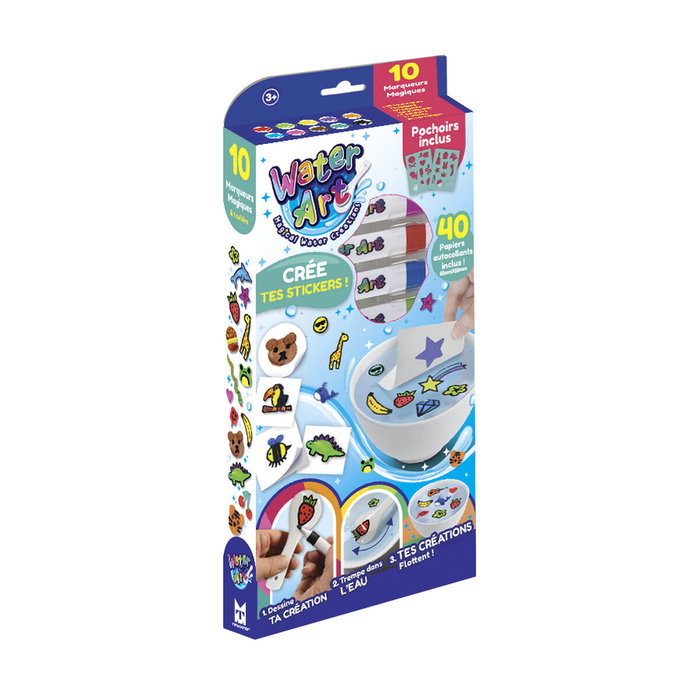 Silverlit Kit Water Art avec autocollants - 53 pièces Silverlit Kit Water Art avec autocollants - 53 pièces