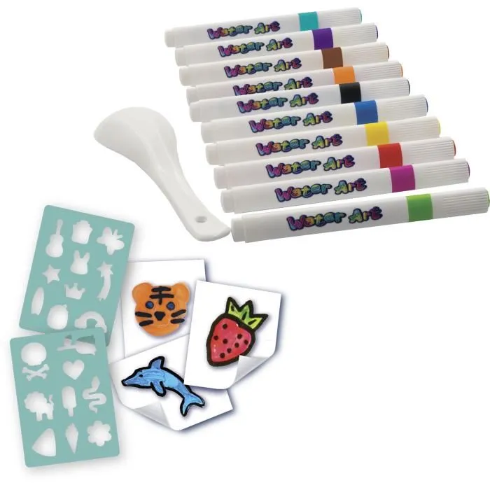 Silverlit - Kit Water Art, Jouet Créatif avec Autocollants pour Enfants Dès 3 Ans, Dessin Magique à l'Eau