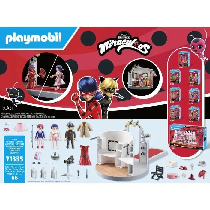 Playmobil 71335 Miraculous - Défilé de mode à Paris - Jeu de figurine avec tenues et accessoires - Dès 4 ans