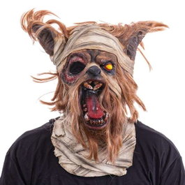 My Other Me Masque de tête de loup en latex