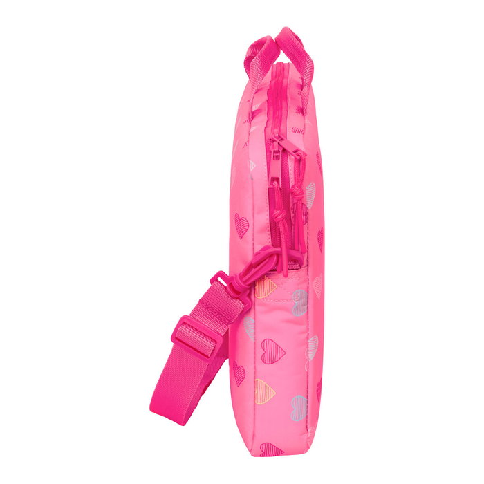 Housse pour ordinateur portable Benetton Heart Rose 40 x 27 x 4 cm