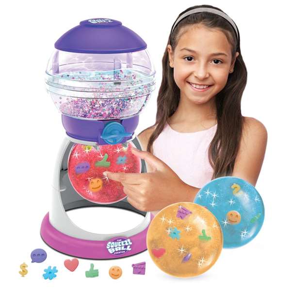 Bandai - Machine à créer des balles anti-stress Squeeze Ball - Kit de fabrication de balles réutilisables - Dès 5 ans