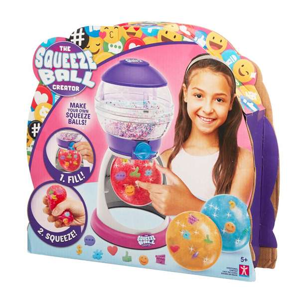Bandai - Machine à créer des balles anti-stress Squeeze Ball - Kit de fabrication de balles réutilisables - Dès 5 ans