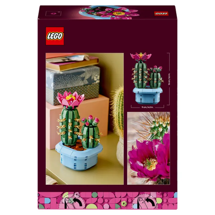 Lego Botanicals 11509 Set de Construction Cactus Fleuri - Plante Artificielle Décoration Chambre - À Partir de 9 Ans