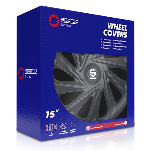 Sparco Enjoliveurs Varese Noir 15 pouces