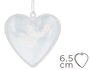 Innspiro Lot de 12 cœurs en plastique transparent 6,5 cm
