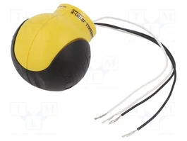 ABB Safeball Panneau de commande à deux mains, 2 boutons boule, IP67, jaune/noir