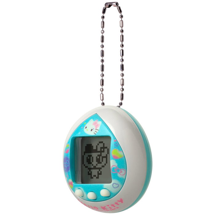 BANDAI Tamagotchi 50th Anniversary Hello Kitty - Version Bleue - Jouet Électronique Multilingue avec Piles Incluses (2xLR44)