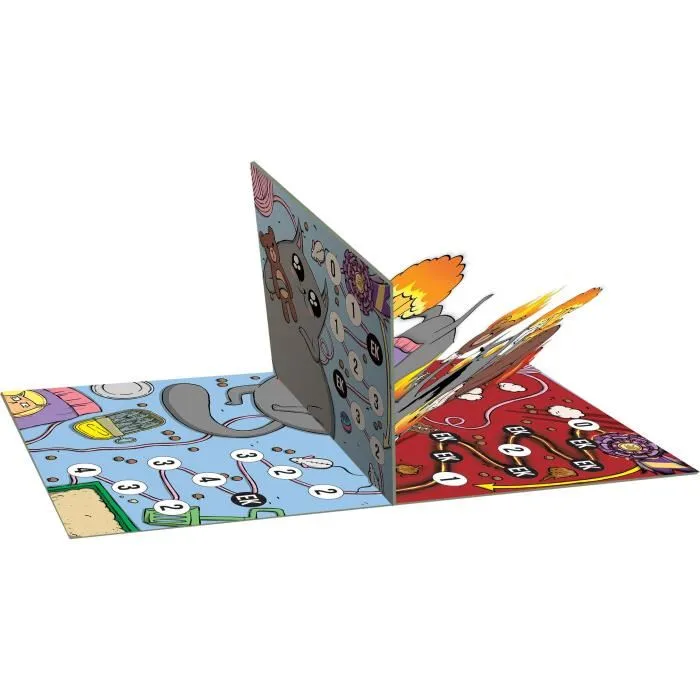 Asmodee Exploding Kittens : Jeu de société en français - Plateau de jeu avec explosions et surprises, à partir de 7 ans