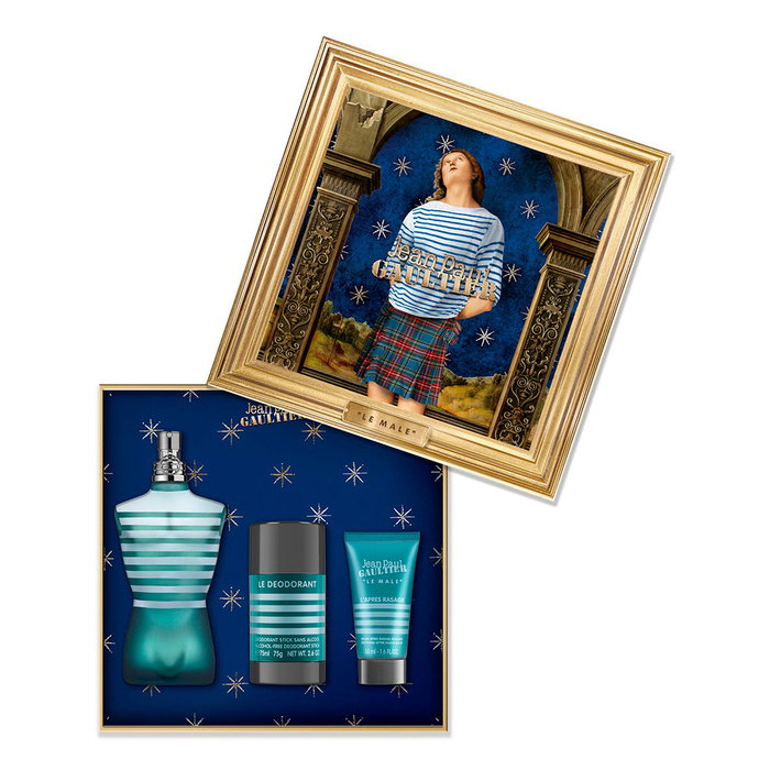 Jean Paul Gaultier Le Male Etui 3 pcs : Eau de Toilette 125ml + Baume Après Rasage 50ml + Déodorant Stick 75g