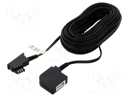 GOOBAY Câble téléphonique TAE F, 15m, noir