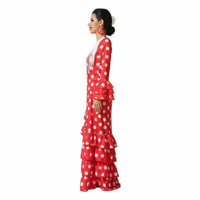 atosa Déguisement Flamenca Rouge à Franges pour Adulte