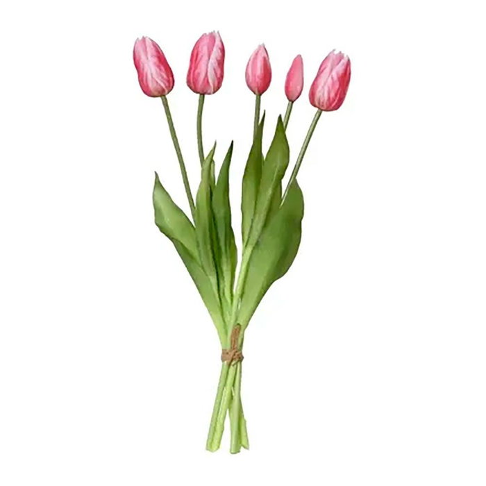 Everlands Ramo de tulipanes rosas en polypropylène 15x15x40 cm Everlands Ramo de tulipanes rosas en polypropylène 15x15x40 cm