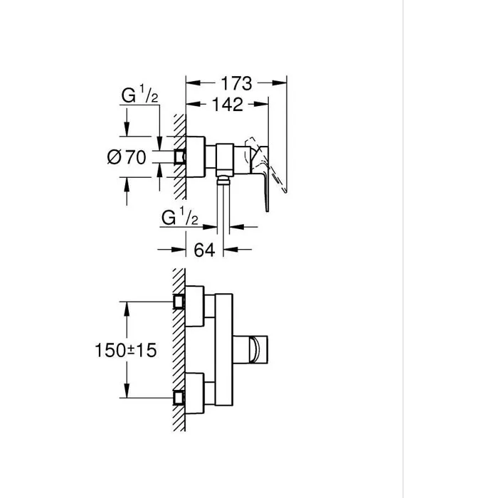 Grohe 33865AL1 Mitigeur douche