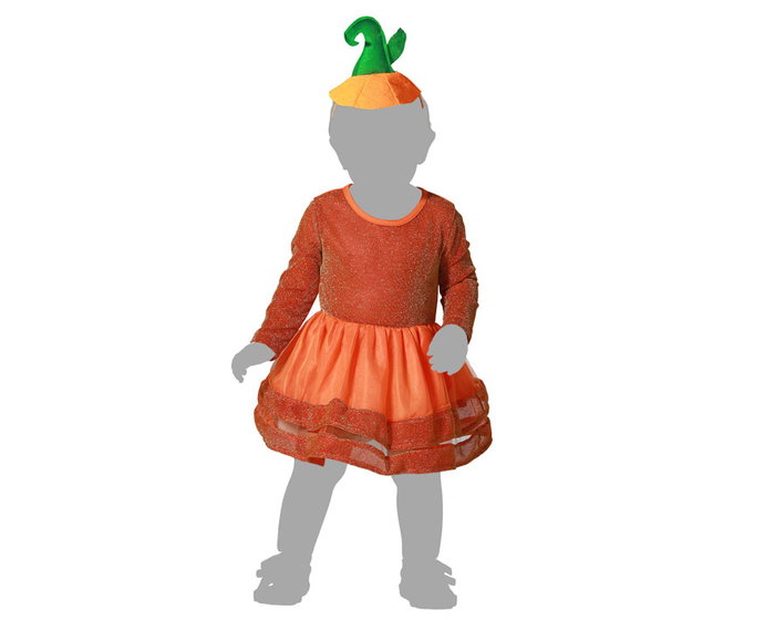 Atosa Déguisement Citrouille avec Robe et Bonnet pour Bébé Fille Atosa Déguisement Citrouille avec Robe et Bonnet pour Bébé Fille