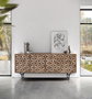 GINER Y COLOMER Buffet artisanal à 4 portes en bois de manguier