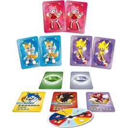 Lisciani Giochi Sonic Sac à Dos Jeux de Cartes - Jeux de voyage avec sac à dos inclus