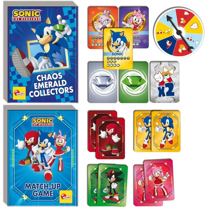 Lisciani Giochi Sonic Sac à Dos Jeux de Cartes - Jeux de voyage avec sac à dos inclus Lisciani Giochi Sonic Sac à Dos Jeux de Cartes - Jeux de voyage avec sac à dos inclus