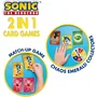 Lisciani Giochi Sonic Sac à Dos Jeux de Cartes - Jeux de voyage avec sac à dos inclus