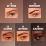 Maybelline Brow Insert Crayon Précision et Gel Fibreux Densifiant pour Sourcils Teinte Brun Moyen 1 Unité