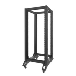 Lanberg OR01-6827-B Armoire ouverte rack 19 pouces 27U noir capacité 600 kg acier
