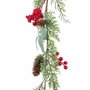 BigBuy Home Guirlande de Noël Ananas Rouge et Vert