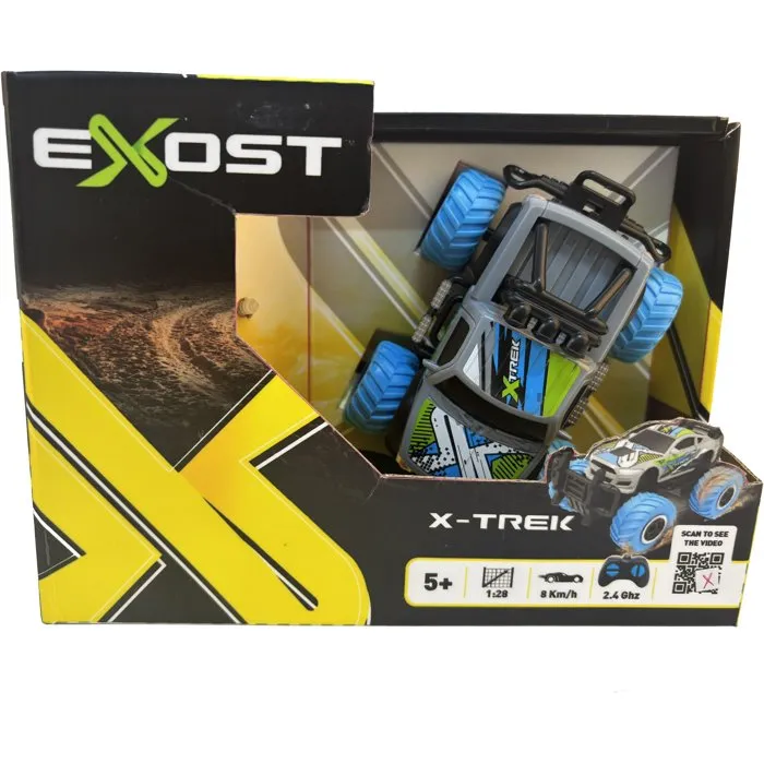 Silverlit Voiture radiocommandée EXOST X-Trek mini - 2.4 GHz - Gros pneus tout-terrain - Pour enfants dès 5 ans