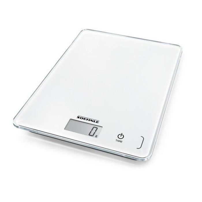 Soehnle Page Compact 300 - Balance de cuisine numérique, blanche (Ref: 61501)