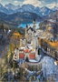 Educa Puzzle 1000 pièces Château de Neuschwanstein vu du ciel