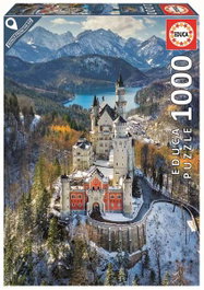 Educa Puzzle 1000 pièces Château de Neuschwanstein vu du ciel