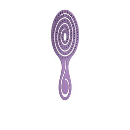 Wad Professional Beauty Cepillo Ellipse Violet - Cepillo démêlant biodégradable aux poils ultrafins souples pour lisser sans abîmer les cheveux - Violet