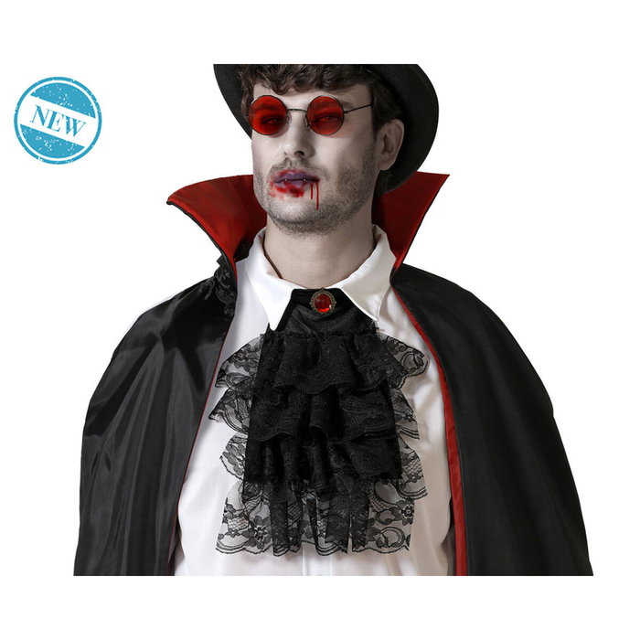 BigBuy Carnival Accessoire de déguisement de vampire avec plastron et lunettes rouges