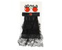 Accessoire de costume : Pechera (plastron) avec volants noirs et lunettes rouges pour déguisement de vampire - Idéal pour Halloween, fêtes costumées