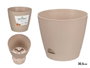 Ibergarden Pot de fleur 30,5 cm Diamètre Marron Plastique (PP) (Set de 12)