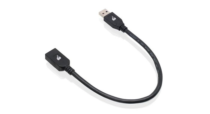 IOGEAR Câble d'extension USB 3.0 Mâle vers Femelle, 30 cm, débit 5 Gbps, compatible USB 2.0/1.1