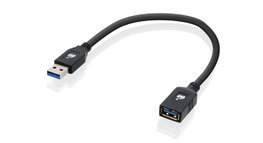IOGEAR Câble d'extension USB 3.0 mâle vers femelle 0,3 m 5Gbps
