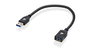 IOGEAR Câble d'extension USB 3.0 Mâle vers Femelle, 30 cm, débit 5 Gbps, compatible USB 2.0/1.1