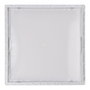 Edm Trappe de visite carrée encastrable abs 30x30cm blanche pour pladur avec mécanisme push-pull