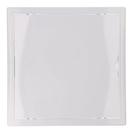 Edm Trappe de visite carrée encastrable abs 30x30cm blanche pour pladur avec mécanisme push-pull