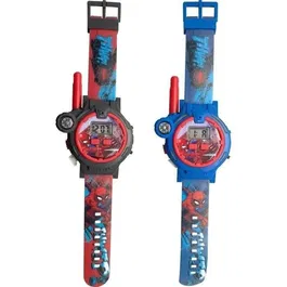 Kids Licensing Montre Talkie-Walkie 2 en 1 Spiderman SPD40156 - Chronomètre, Boussole, Portée 100 m