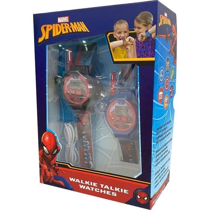 Kids Licensing Montre 2 en 1 Talkie-Walkie Spiderman - Vert