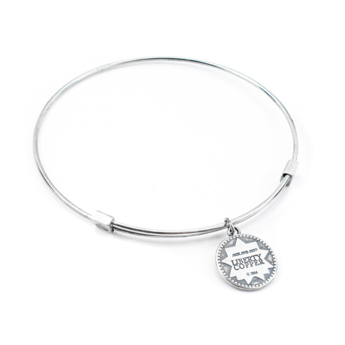 Alex And Ani Bracelet Moneda Carry Light Peq Gris