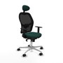 Piqueras y Crespo Chaise de Bureau avec Appui-tête 1D086N1 Vert