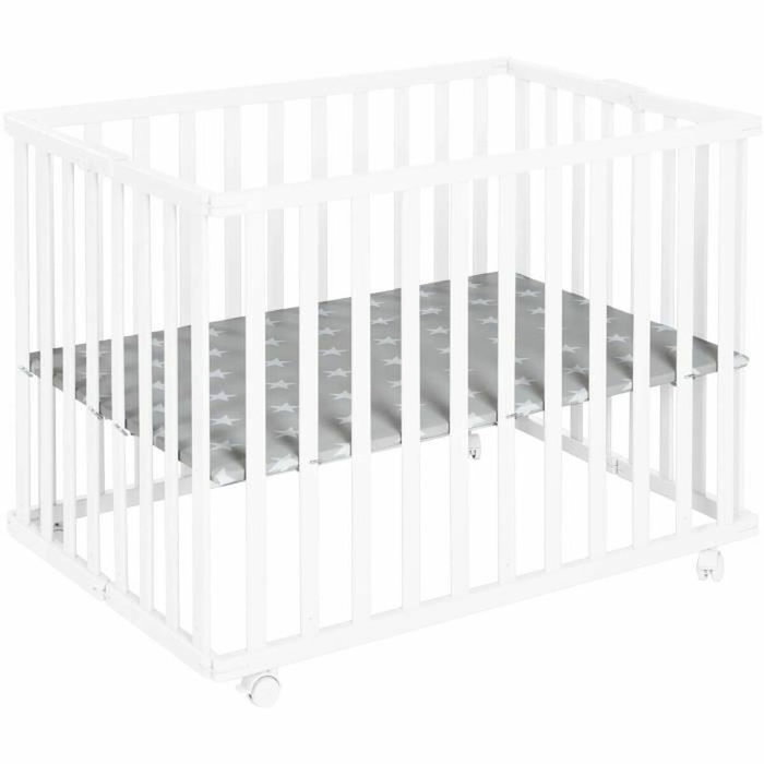 Roba Parc bébé pliable Little Stars Motif Étoile Blanc Roba Parc bébé pliable Little Stars Motif Étoile Blanc