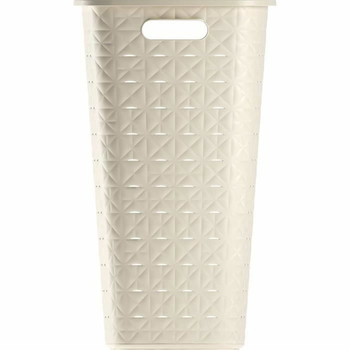 Curver Coffre à linge Softex 56 L Blanc cassé Curver Coffre à linge Softex 56 L Blanc cassé