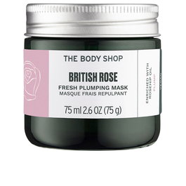 The Body Shop British Rose - Masque repulpant frais en gel à la rose, avec aloe vera bio du commerce équitable - Soin hydratant pour le visage - 75 ml
