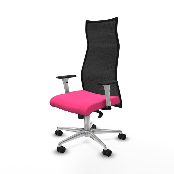 Piqueras y Crespo Chaise de Bureau Albacete Rose et Noir