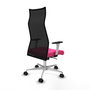 Piqueras y Crespo Chaise de Bureau Albacete Rose et Noir